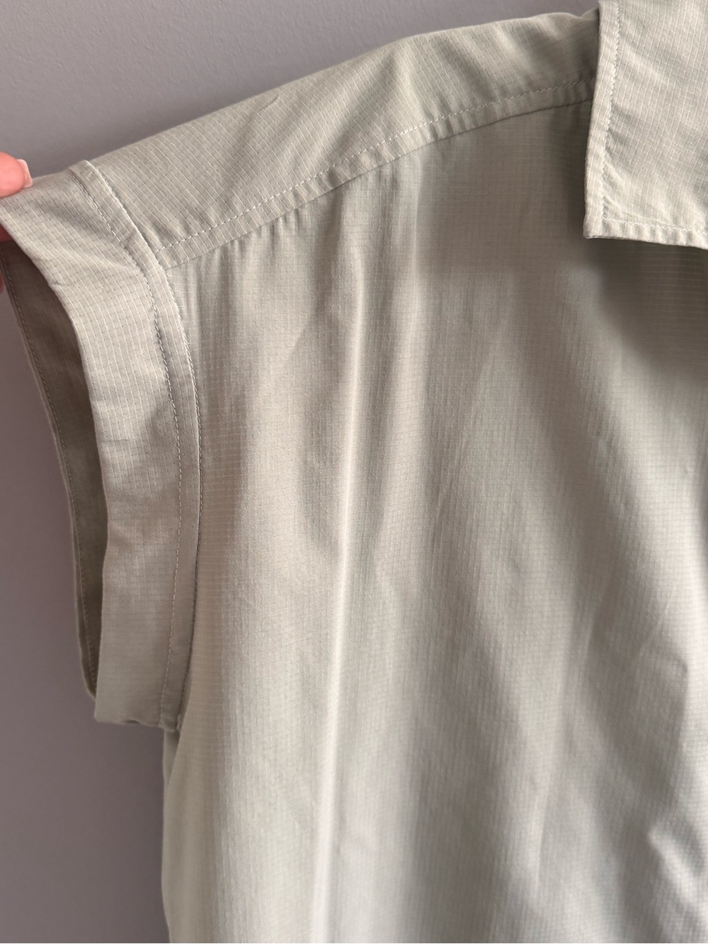 5.11 Tactical Women’s XL Ripstop Button Front Hiking Shirt Khaki - Picture 4 of 5